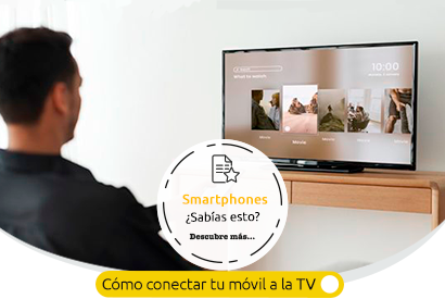 imagen como conectar movil a televisor