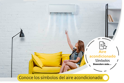 cuales son los simbolos del aire acondicionado