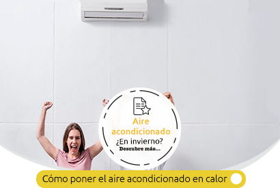 como poner el aire acondicionado en calor