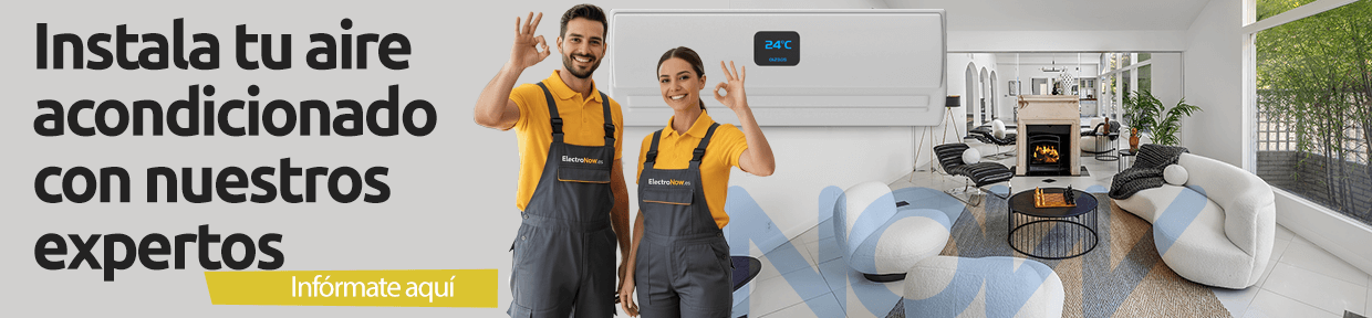 Banner promocional aire acondicionado Electronow
