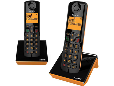 Alcatel DEC S280 DUO BLACK+ORANGE - Telefono Sobremesa