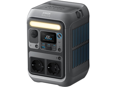 Anker SOLIX C300X AC Power Station con Correa - 288Wh, Generador Solar 2x300W