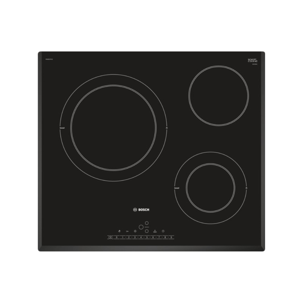 Bosch PKK651FP2E - Vitroceramica Independiente Radiantes 3 Zonas Coccion  Ancho 60 Cm | ElectroNow