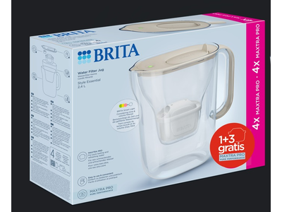 Brita STYLE ESSENTIAL BLCA Jarra Purificadora 1+3 FILTROS