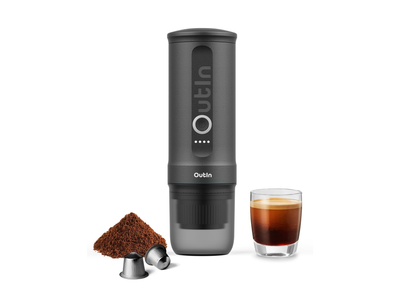 CAFETERA CAPSULAS OUTIN NANO ESPRESSO PORTTIL GREY
