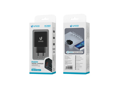 Cargador Para Movil Unico HC1687B PD 20W USB A+C