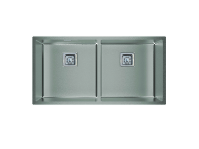 Cata CB-2 40-40 R10 X - Fregadero De Cocina Acero 86 Cm 2 Cubetas 0 Escurridor
