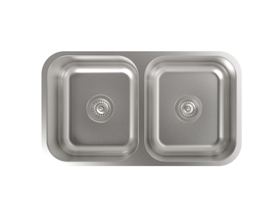 Cata CB-2 - Fregadero De Cocina Acero 90 Cm 2 Cubetas 0 Escurridor Bajo Encimera