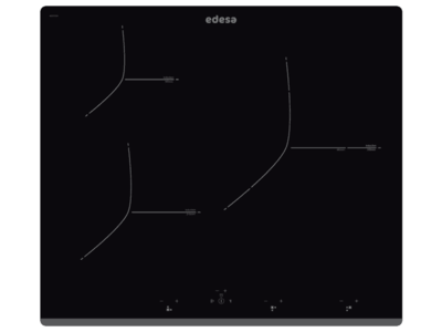 Edesa EIT-6329 B - Vitroceramica Induccion 3 Zonas Coccion Ancho 60 Cm