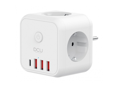 ENERGYCUBE 3 TOMAS DCU 37400120 + 4 PUERTOS USB 5V/3.4A