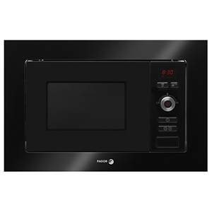 Fagor 3MWB-20CEGN - Horno Microondas Integrable 20 Litros Con Grill Negro