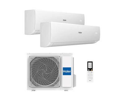 Haier FLEXIS S 25+35/50 WHITE PRE - Aire Acondicionado Inverter 2236 Frigorias Multisplit 2x1