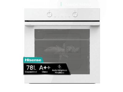 Hisense BI64223EPWG - Horno Pirolitico Con Vapor Multifuncion Blanco