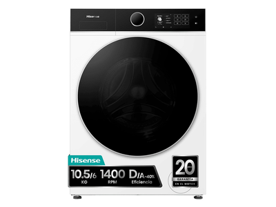 Hisense WD5I1045BWQ - Lavadora Secadora 10,5/6 Kg 1400 Rpm D Blanco