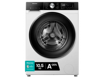 Hisense WF3S1043BW3 - Lavadora Carga Frontal 10, 5 Kg 1400 Rpm A Blanco