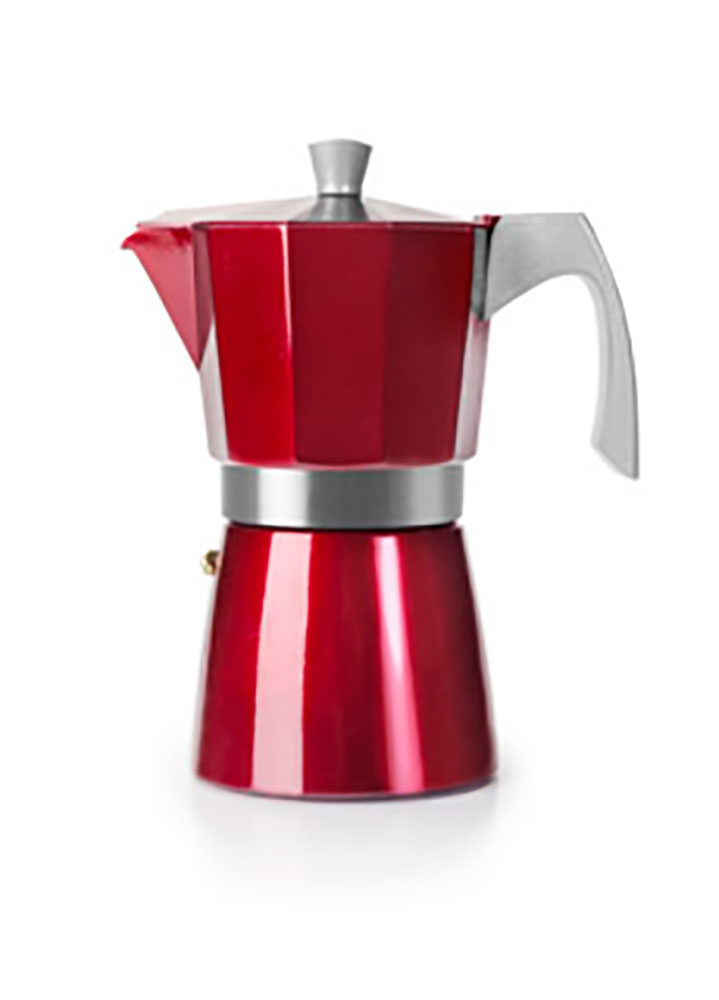 Ibili 623203 - Cafetera Italiana Evva Red 3 Tazas | ElectroNow