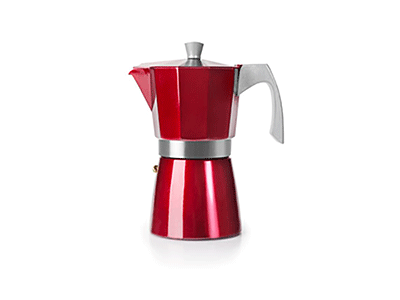 Ibili 623203 - Cafetera Italiana Evva Red 3 Tazas