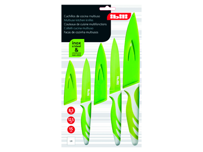 Ibili 727650 - Cuchillo Verde 85+125+15