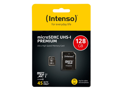 Intenso 3423491 UHS-I 128GB SDXC PREMIUM - Tarjetas De Memoria Microsd 128 Gb