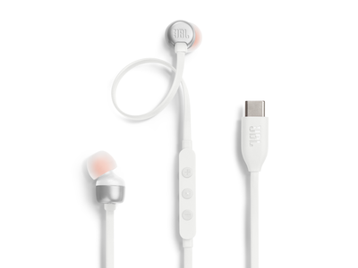 Jbl TUNE 310 USB-C WHITE - Auriculares De Boton
