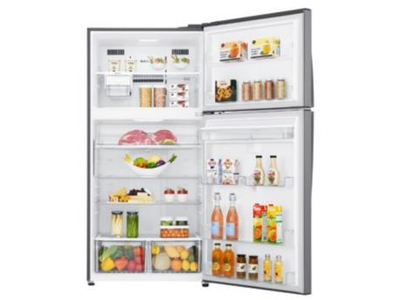 Lg GTF916PZPED - Frigorifico Dos Puertas Nofrost E Alto 184 Cm  Ancho 86 Cm  Inox