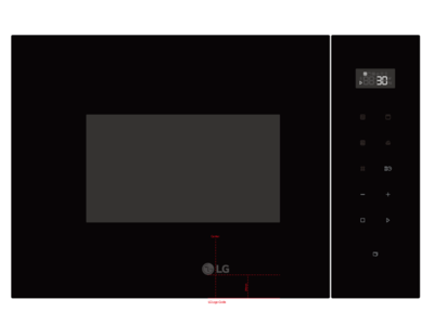 Lg MGBZ2593F - Horno Microondas Con Grill 25 Litros Negro