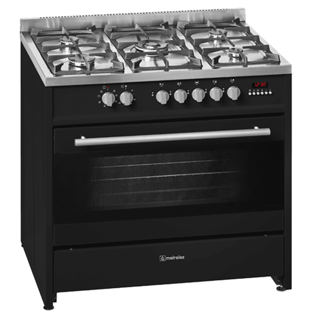 Meireles E 911 BL - Cocina De Gas 5 Zonas Coccion Negra Gb | ElectroNow