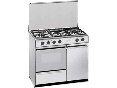 Meireles E 921 X - Cocina De Gas 4 Zonas Coccion Con Portabombonas Inox Gb