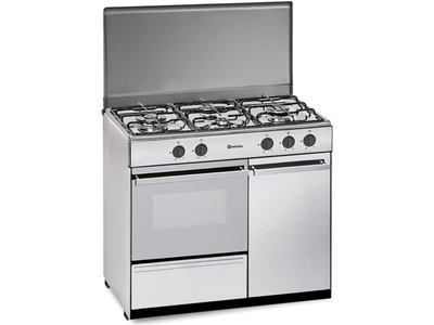 Meireles E921TEX - Cocina De Gas 4 Zonas Coccion Con Portabombonas Inox