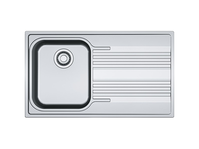 Mepamsa SRX 611-86 - Fregadero De Cocina Acero 45 Cm 1 Cubeta 1 Escurridor