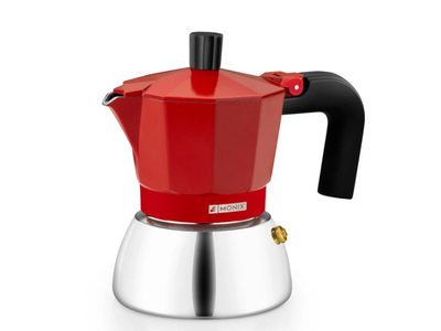 Monix INDUCCION INOX RED 6 TAZAS - Cafetera Italiana