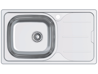 Cata CDS-1ED - Fregadero De Cocina Acero 76 Cm 1 Cubeta 1 Escurridor