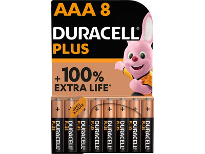 Pila Duracell Alcal Plus Aaa Pba Lr03 B8