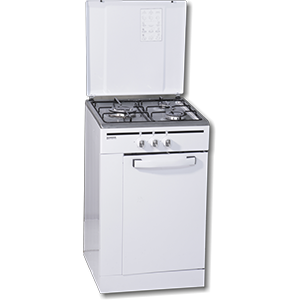 Rommer CFS-3 FG BLANCO - Cocina De Gas 3 Zonas Coccion Con Portabombonas Blanca