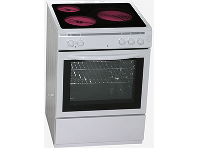 Rommer CVH-63 ELEC VITRO - Cocina Con Vitroceramica 3 Zonas Coccion Blanca
