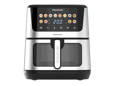 Taurus AF1703XD AIR FRYDIGITAL 360 XL 8LT. 2 RESISTENCIAS - Freidora Sin Aceite