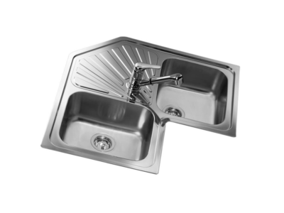 Teka ANGULAR 2C SF - Fregadero De Cocina Acero 90 Cm 2 Cubetas 1 Escurridor