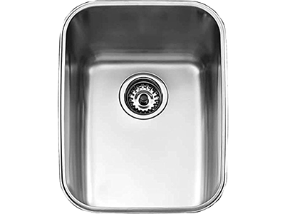 Teka BE 34.45 - Fregadero De Cocina Acero 43 Cm 1 Cubeta 0 Escurridor Bajo Encimera