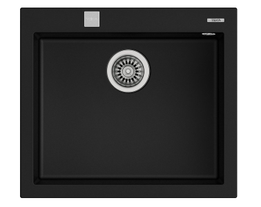 Teka FORSQUARE 50.40 TG NEGRO - Fregadero De Cocina Sintetico 50 Cm 1 Cubeta 0 Escurridores