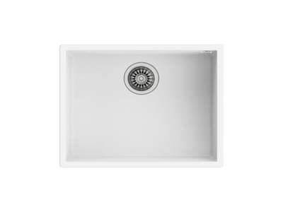 Teka SQUARE 50.40 TG BLANCO ARTICO - Fregadero De Cocina Sintetico 44 Cm 1 Cubeta 0 Escurridores