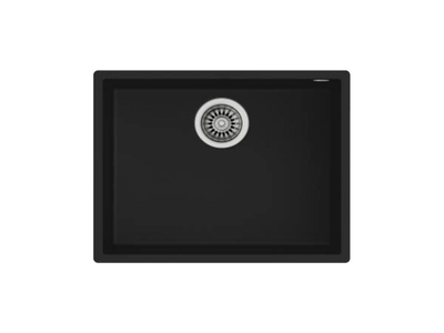 Teka SQUARE 50.40 TG NEGRO - Fregadero De Cocina Sintetico 44 Cm 1 Cubeta 0 Escurridores