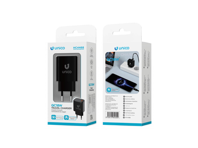 Unico C4468 QC 3.0 18W USB - Cargador Para Movil
