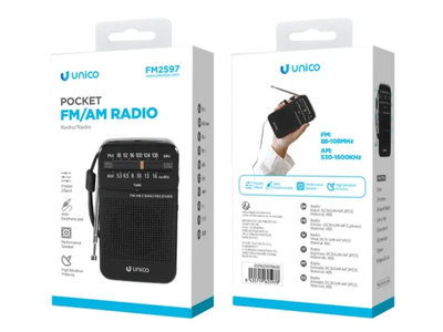 Unico FM2596 CLAMP FM/AM RADIO - Transistor