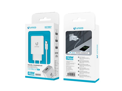 Unico HC2006 QC 3.0 18W USB A B - Cargador Para Movil