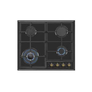 Vitrokitchen EN63RB - Encimera De Gas 4 Zonas Coccion Ancho 60 Cm