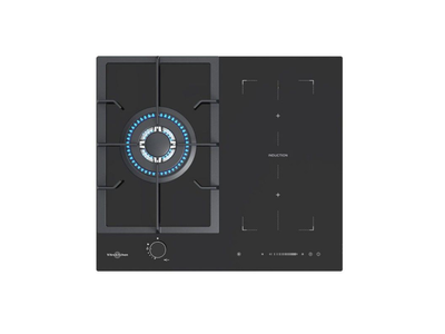 Vitrokitchen VG611NB - Encimera Mixta 2 Zonas Induccion 1 Zona Gas