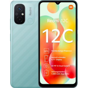 Xiaomi REDMI 12C 4G 4+128GB MINT GREEN - Telefono Movil 6,7" Android