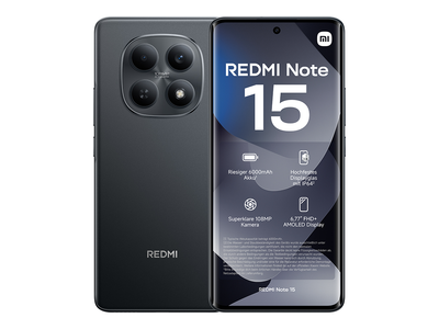 Xiaomi REDMI NOTE 15 BLACK 8+256GB - Telefono Movil 6,8" Android
